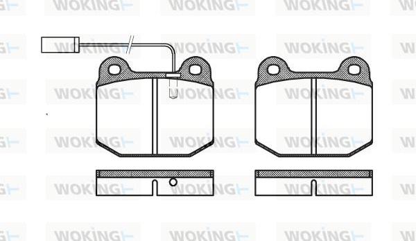 Woking P1143.21 - Brake Pad Set, disc brake autospares.lv
