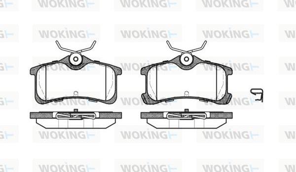 Woking P11503.02 - Brake Pad Set, disc brake autospares.lv