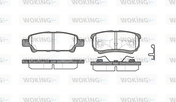 Woking P11513.02 - Brake Pad Set, disc brake autospares.lv