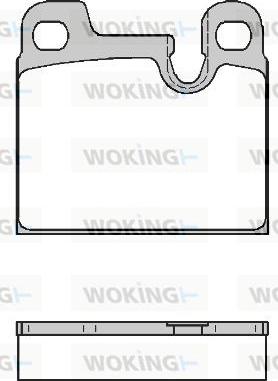 Woking P1153.00 - Brake Pad Set, disc brake autospares.lv