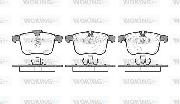 Woking P11533.00 - Brake Pad Set, disc brake autospares.lv