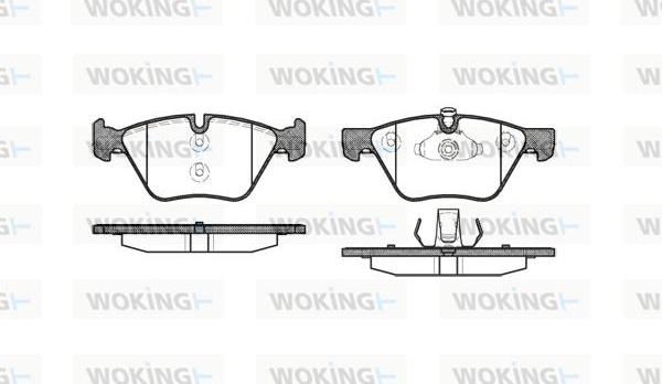 Woking P11523.00 - Brake Pad Set, disc brake autospares.lv