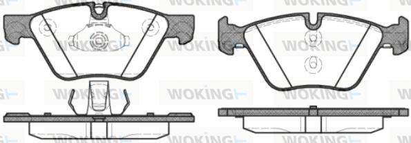 Woking P11523.30 - Brake Pad Set, disc brake autospares.lv