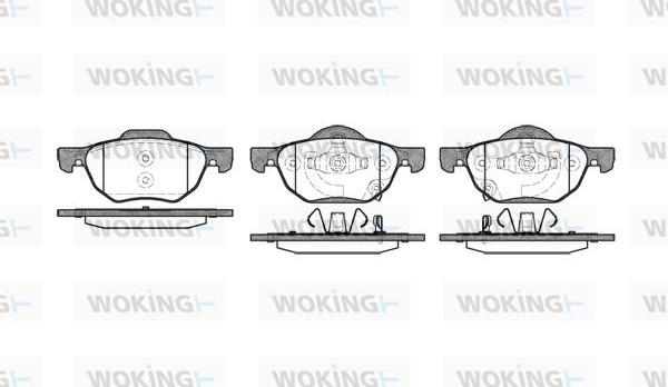 Woking P11683.02 - Brake Pad Set, disc brake autospares.lv