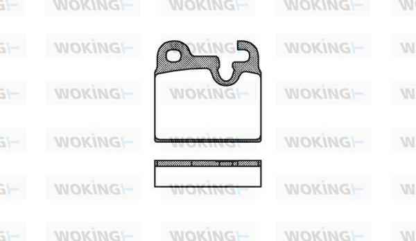 Woking P1163.00 - Brake Pad Set, disc brake autospares.lv