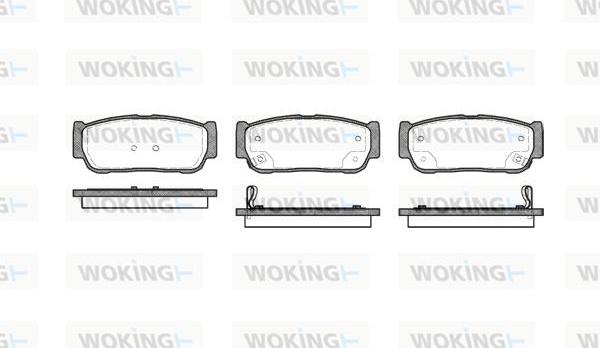 Woking P11633.02 - Brake Pad Set, disc brake autospares.lv