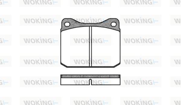 Woking P1103.00 - Brake Pad Set, disc brake autospares.lv