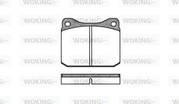 Woking P1103.10 - Brake Pad Set, disc brake autospares.lv