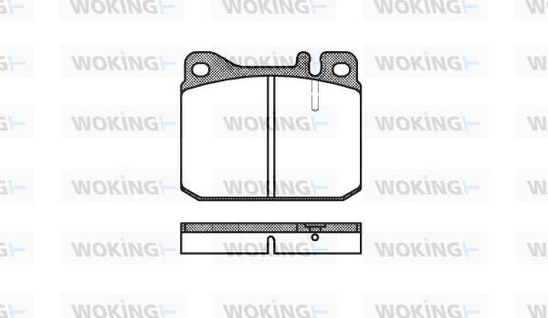 Woking P1103.20 - Brake Pad Set, disc brake autospares.lv