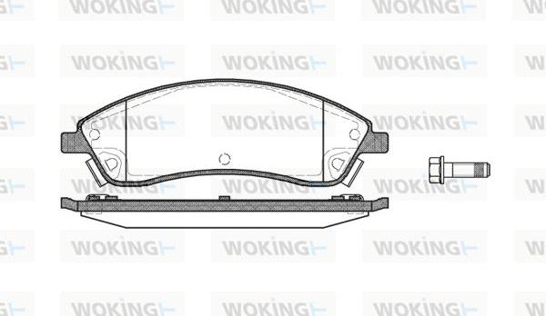 Woking P11863.08 - Brake Pad Set, disc brake autospares.lv