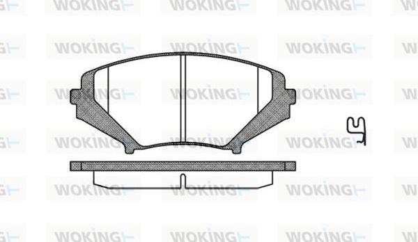 Woking P11803.01 - Brake Pad Set, disc brake autospares.lv