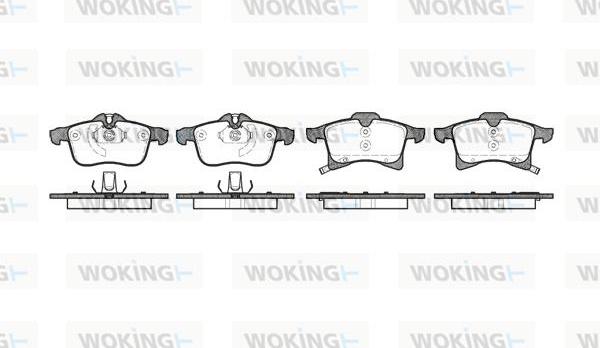 Woking P11363.02 - Brake Pad Set, disc brake autospares.lv