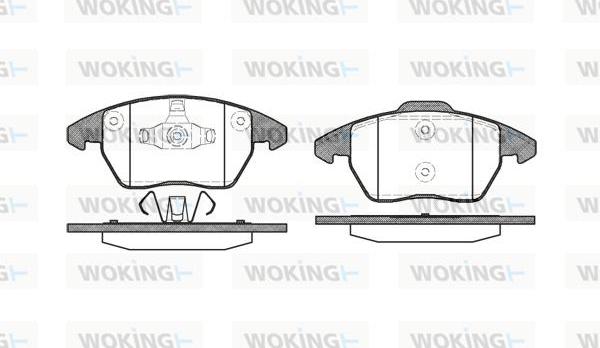 Woking P11303.10 - Brake Pad Set, disc brake autospares.lv