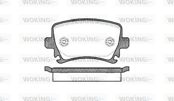 Woking P11313.00 - Brake Pad Set, disc brake autospares.lv