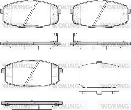 Woking P11383.12 - Brake Pad Set, disc brake autospares.lv