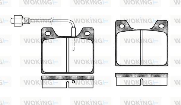 Woking P1133.02 - Brake Pad Set, disc brake autospares.lv