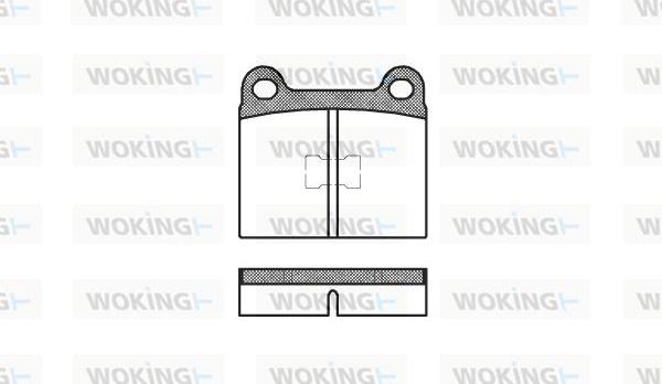 Woking P1173.20 - Brake Pad Set, disc brake autospares.lv
