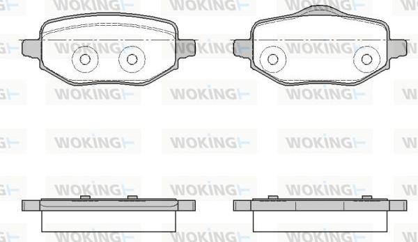 Woking P18523.00 - Brake Pad Set, disc brake autospares.lv