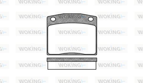 Woking P1833.10 - Brake Pad Set, disc brake autospares.lv