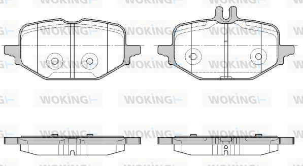 Woking P18723.10 - Brake Pad Set, disc brake autospares.lv