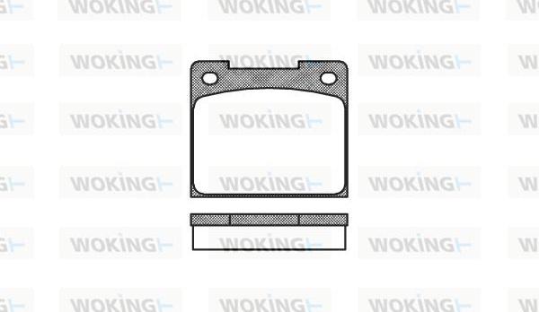 Woking P1393.00 - Brake Pad Set, disc brake autospares.lv