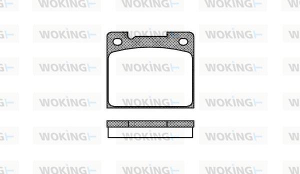 Woking P1393.30 - Brake Pad Set, disc brake autospares.lv