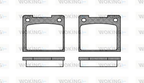 Woking P1393.20 - Brake Pad Set, disc brake autospares.lv