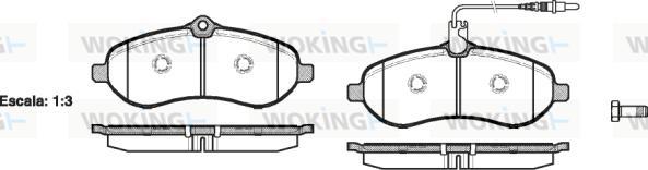 Woking P13923.01 - Brake Pad Set, disc brake autospares.lv