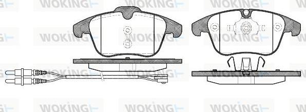 Woking P13493.01 - Brake Pad Set, disc brake autospares.lv