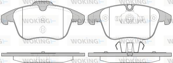 Woking P13493.10 - Brake Pad Set, disc brake autospares.lv