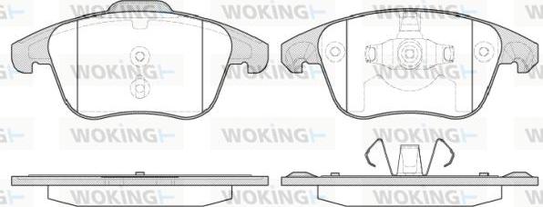 Woking P13493.30 - Brake Pad Set, disc brake autospares.lv