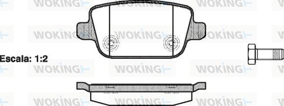 Woking P13563.00 - Brake Pad Set, disc brake autospares.lv