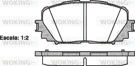 Woking P13583.00 - Brake Pad Set, disc brake autospares.lv