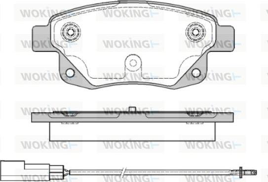 Woking P13523.01 - Brake Pad Set, disc brake autospares.lv