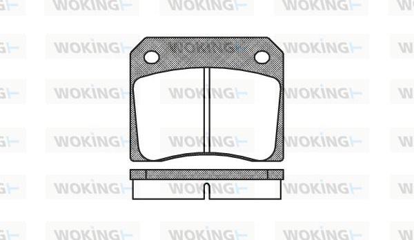 Woking P1363.00 - Brake Pad Set, disc brake autospares.lv