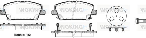 Woking P13053.02 - Brake Pad Set, disc brake autospares.lv