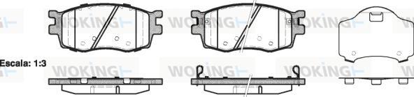 Woking P13083.02 - Brake Pad Set, disc brake autospares.lv