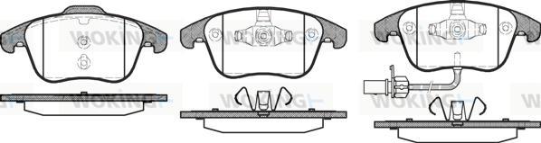 Woking P13193.11 - Brake Pad Set, disc brake autospares.lv