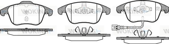 Woking P13193.21 - Brake Pad Set, disc brake autospares.lv