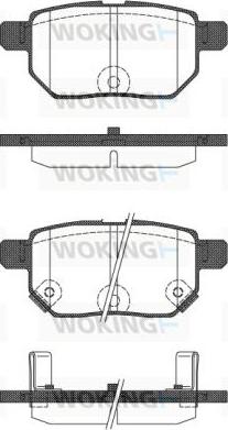 Woking P13863.22 - Brake Pad Set, disc brake autospares.lv