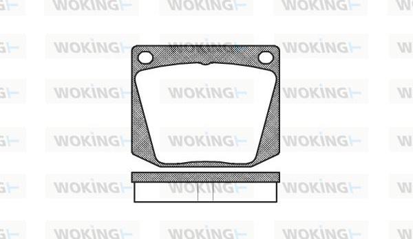 Woking P1383.00 - Brake Pad Set, disc brake autospares.lv