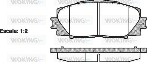 Woking P13243.00 - Brake Pad Set, disc brake autospares.lv