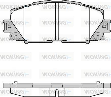 Woking P13243.10 - Brake Pad Set, disc brake autospares.lv