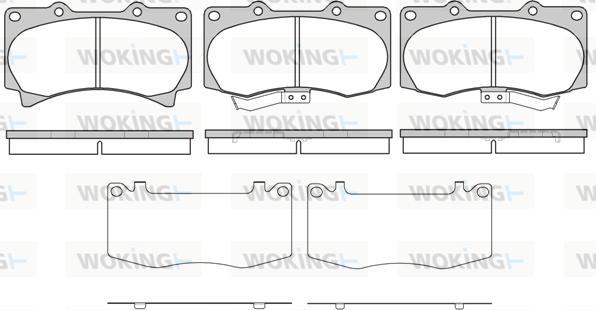 Woking P13203.02 - Brake Pad Set, disc brake autospares.lv