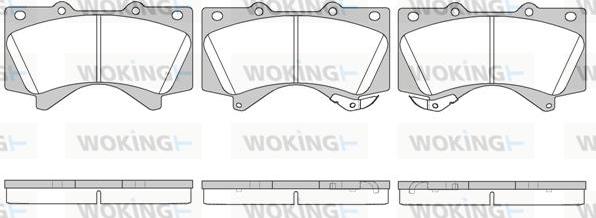 Woking P13713.02 - Brake Pad Set, disc brake autospares.lv