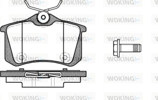 Woking P12913.10 - Brake Pad Set, disc brake autospares.lv