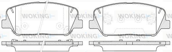 Woking P12983.12 - Brake Pad Set, disc brake autospares.lv