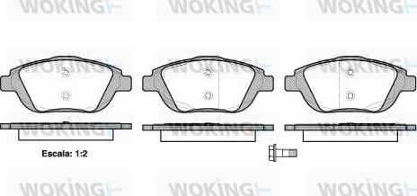 Woking P12923.00 - Brake Pad Set, disc brake autospares.lv