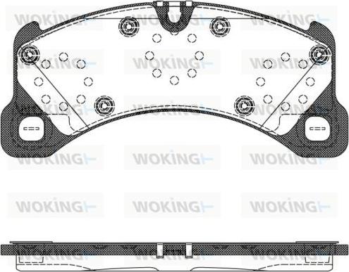 Woking P12453.50 - Brake Pad Set, disc brake autospares.lv