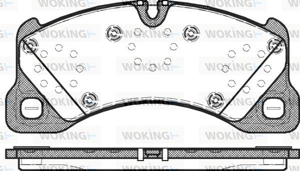 Woking P12453.00 - Brake Pad Set, disc brake autospares.lv